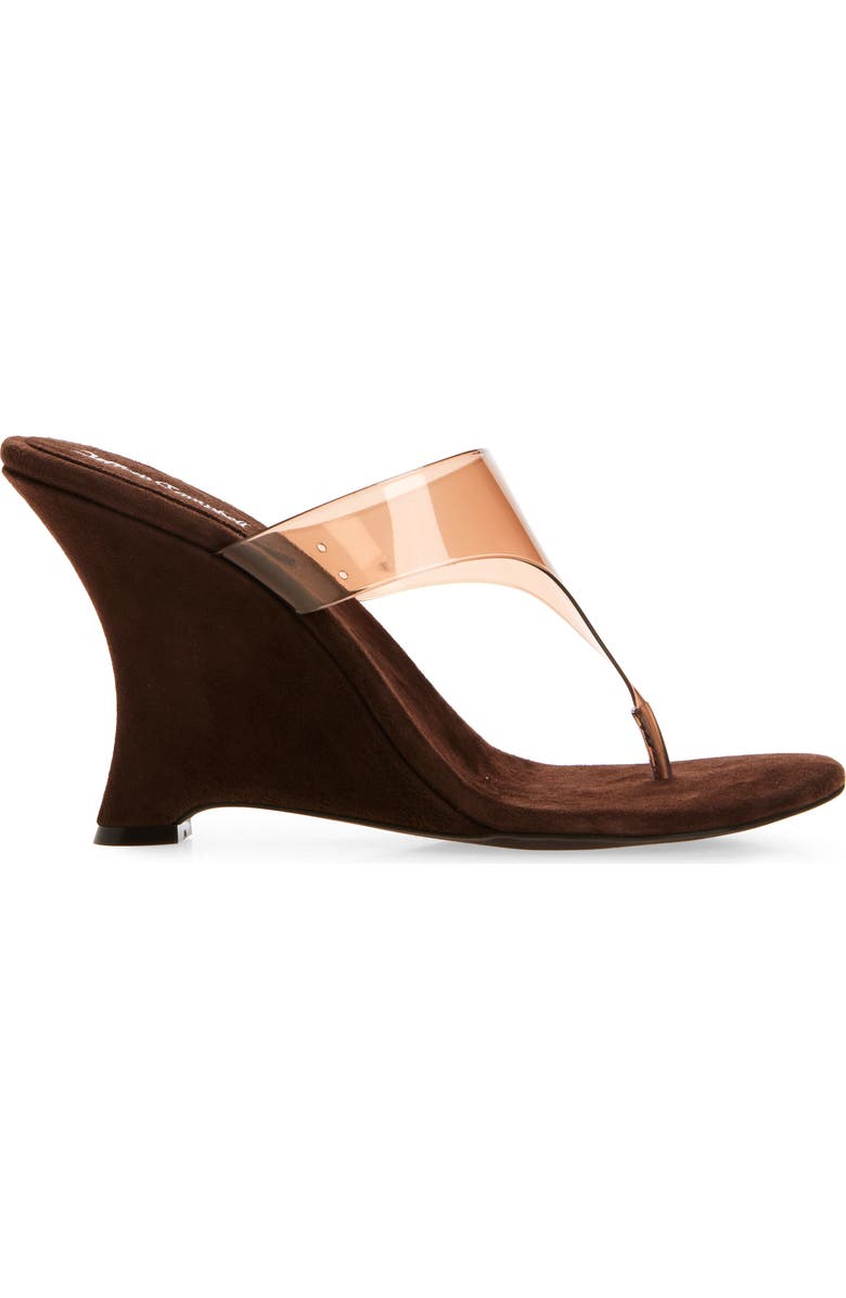 Jeffrey Campbell Persistent Wedge Slide Sandal, Alternate, color, Brown Suede Combo
