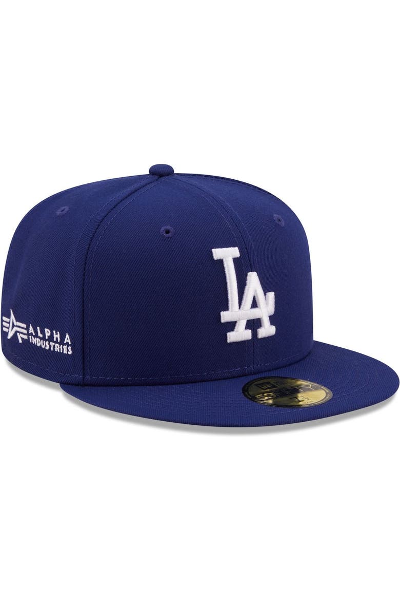 Men's New Era x Alpha Industries Royal Los Angeles Dodgers 59FIFTY Fitted Hat, Alternate, color, Royal