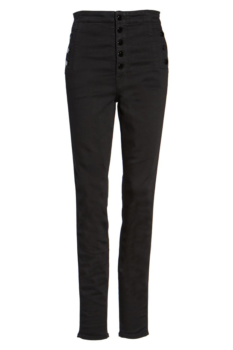 Natasha Sky High High Waist Super Skinny Jeans, Alternate, color, SERIOUSLY BLACK