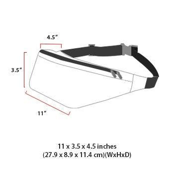 Manhattan Portage Limelight Brooklyn Bridge Belt Bag, Alternate, color, Black