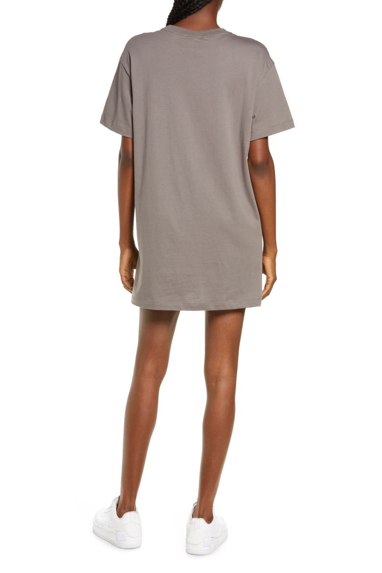 Sportswear Cotton Graphic T-Shirt Dress, Alternate, color, CAVE STONE/WHITE