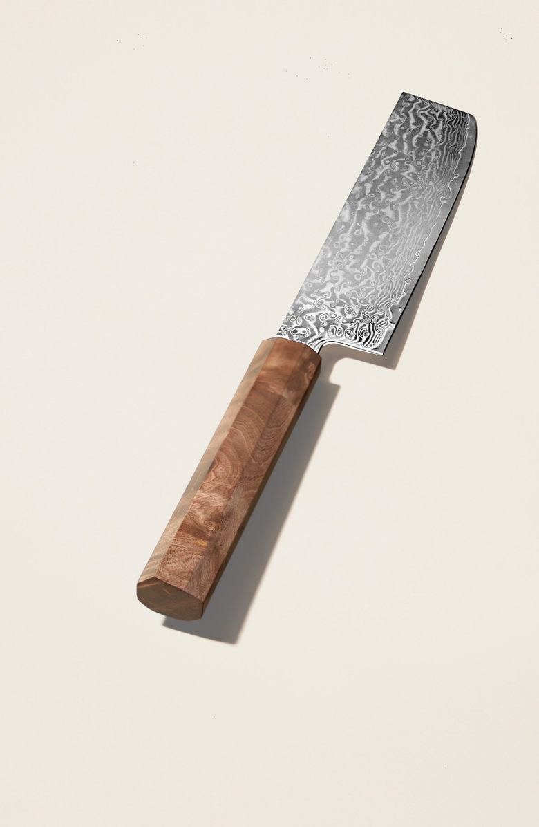 Italic Kumo Knife Set with Knife Block, Alternate, color, Stabilized Maple