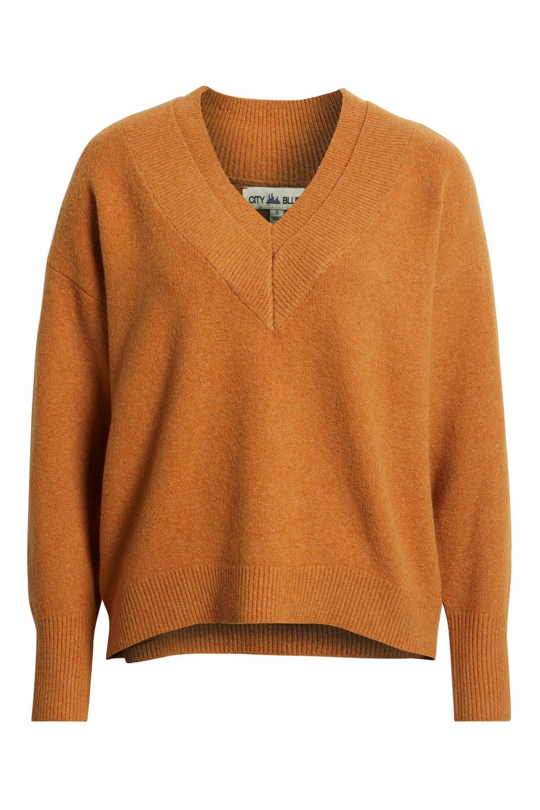 Cite' Long Sleeve Sweater, Alternate, color, COGNAC