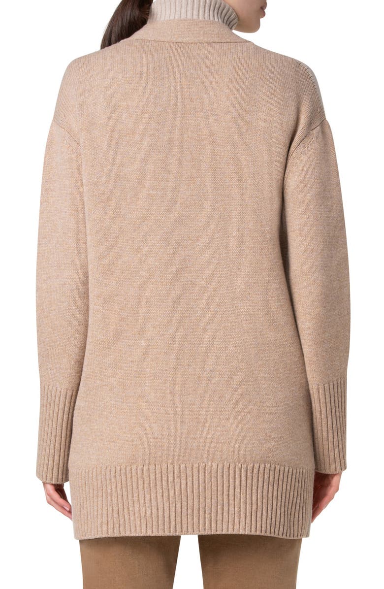 Akris punto Wool & Cashmere Long Cardigan, Alternate, color, 