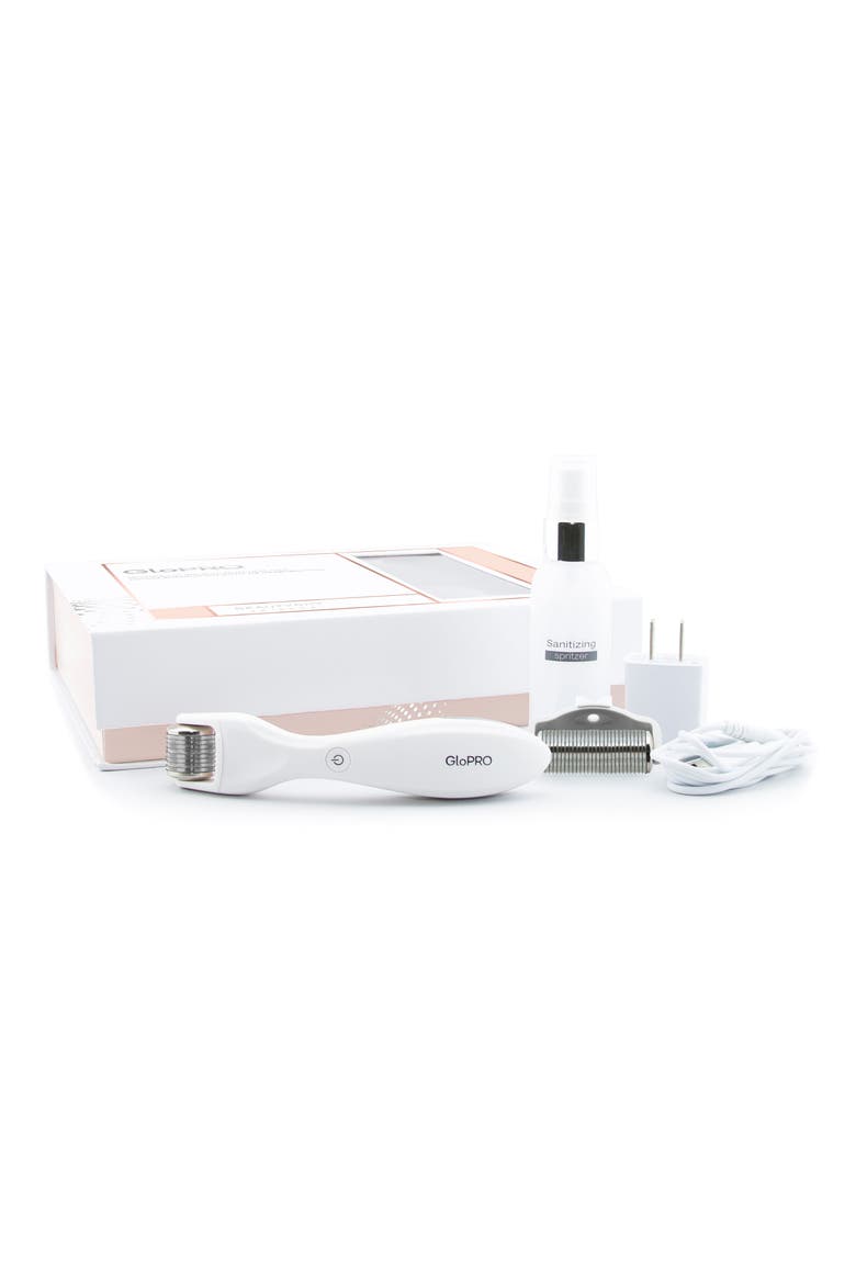 GloPRO® Microneedling Regeneration Tool with FACE & BODY MicroTip™ Attachments, Main, color, NO COLOR