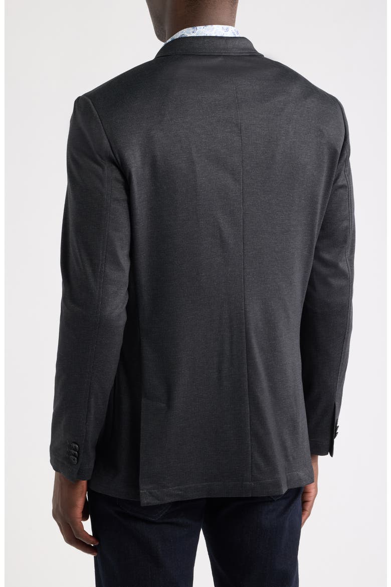 XC Flex Pinnacle Knit Spot Coat, Alternate, color, BLACK MINI GRID