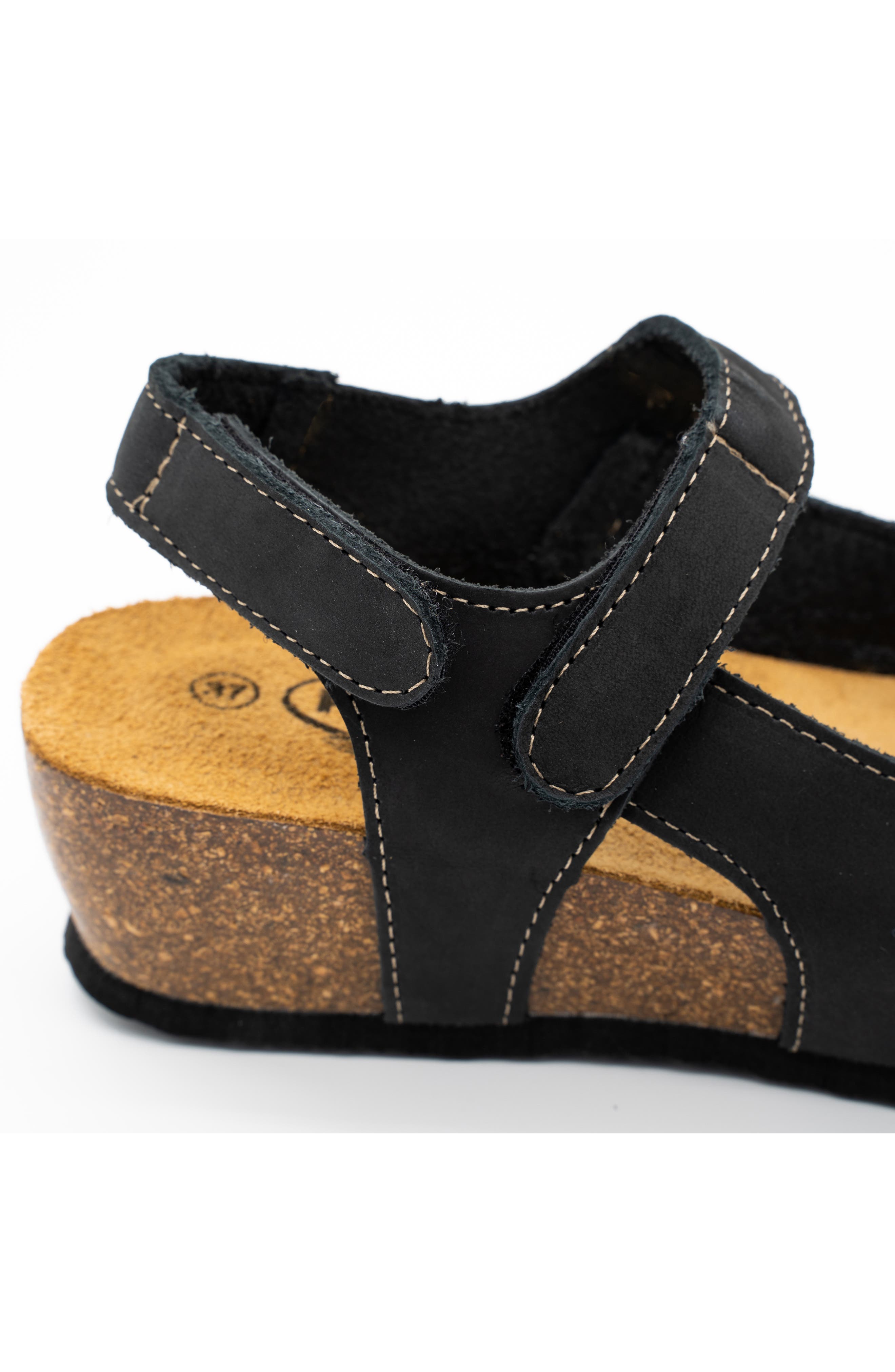 Plakton Amy Sandal, Alternate, color, Nobuck Negro