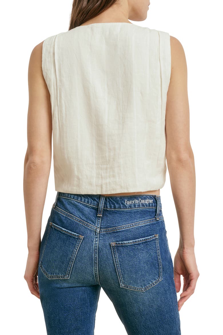 The Invisible String Sleeveless Crop Top, Alternate, color, CREAM
