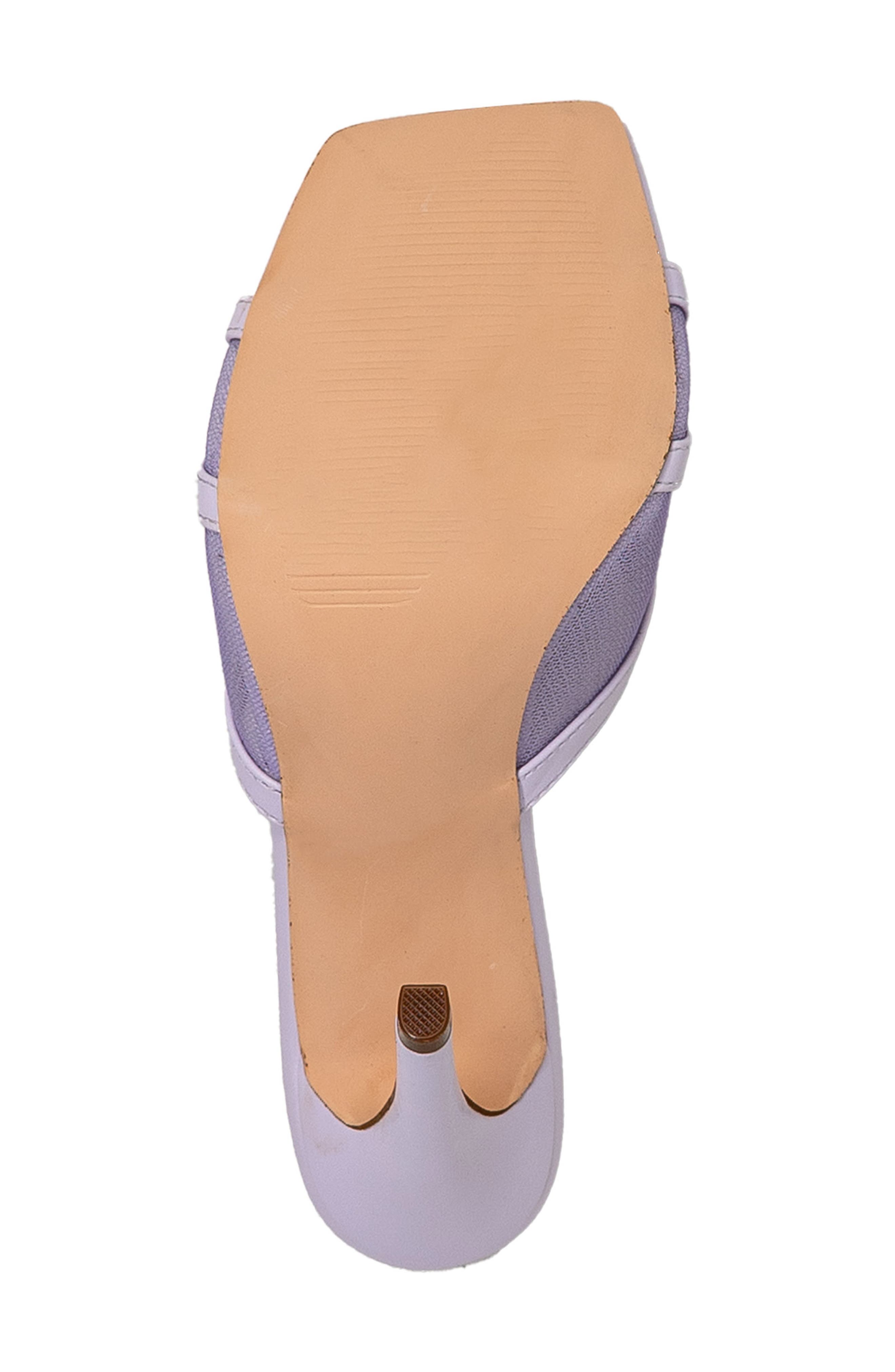 Mesh Mule Stiletto Sandal, Alternate, color, LILAC