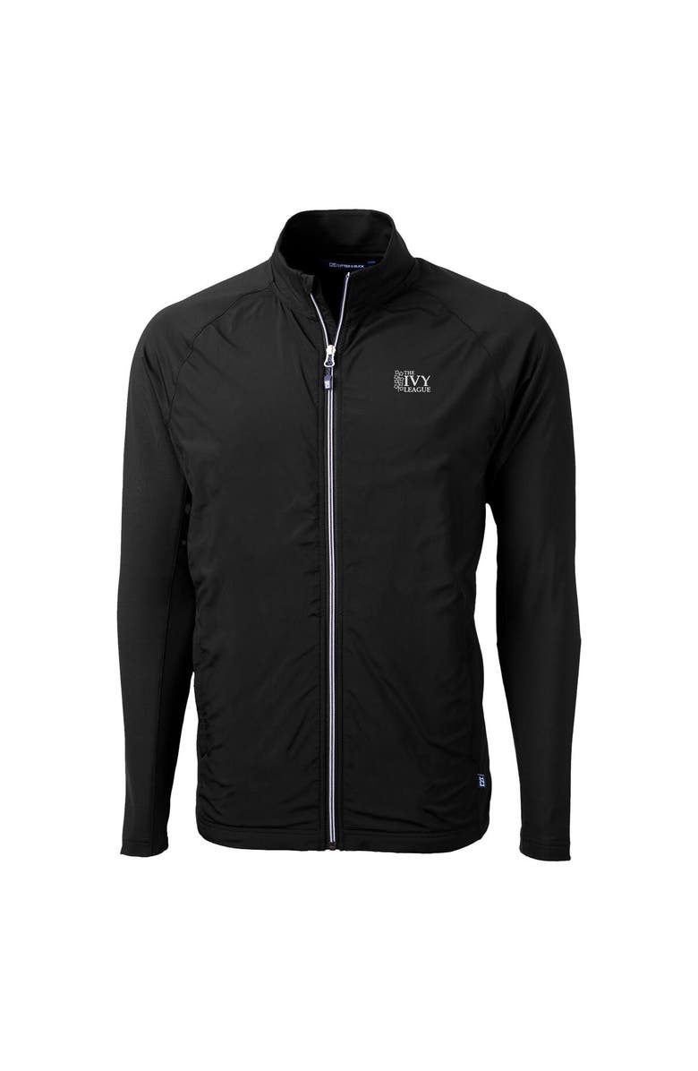 Cutter & Buck Men's Cutter & Buck Black Ivy League Adapt Eco Knit Hybrid Recycled Full-Zip Jacket, Alternate, color, Black