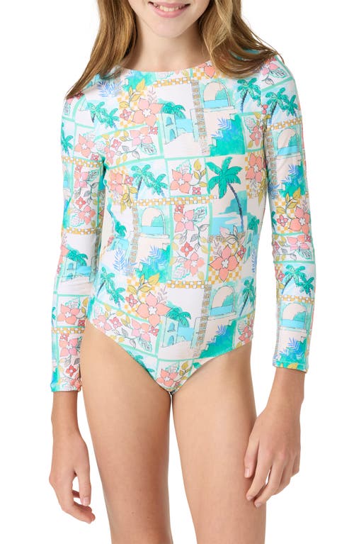 O'neill Kids' Maritime Twist One-piece Rashguard Swimsuit
