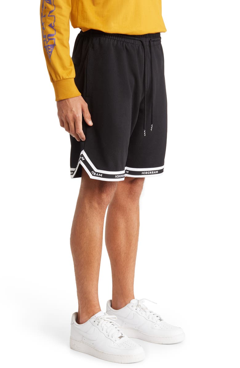 ICECREAM Men's Dunkaroos Mesh Athletic Shorts, Alternate, color, Black