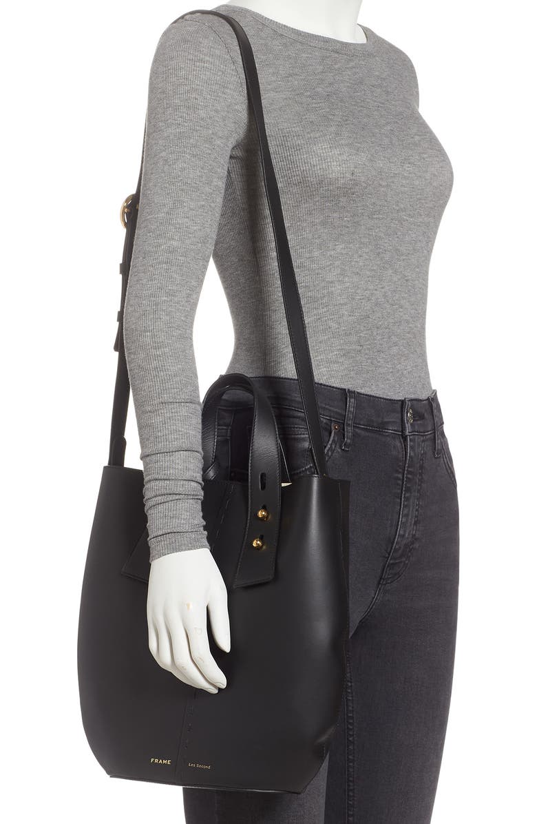 FRAME Medium Les Second Vase Leather Shoulder Bag, Alternate, color,