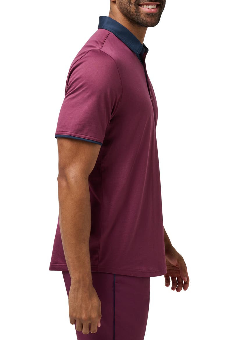 Home Game Cotton Blend Polo, Alternate, color, MAUVE WINE
