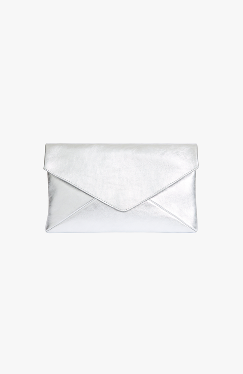 Valentina Envelope Leather Clutch