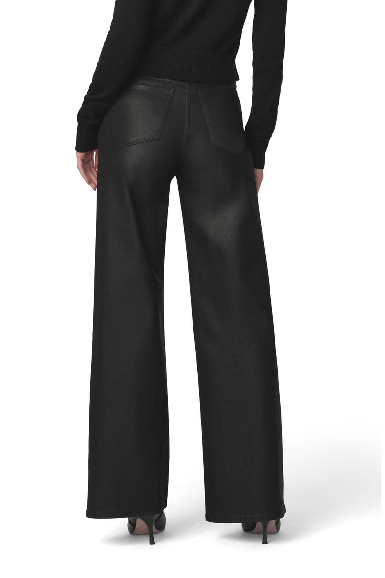 The Mia High Waist Wide Leg Jeans, Alternate, color, BLACK FOIL