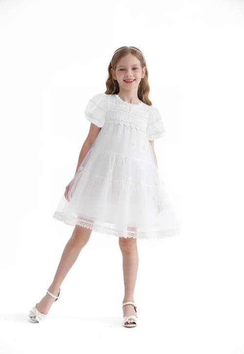Sweet Cactus Lace Lined Bailey Dress In White