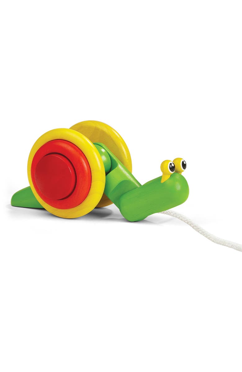 PlanToys<sup>®</sup> Pull-Along Snail Toy, Main, color, Multi