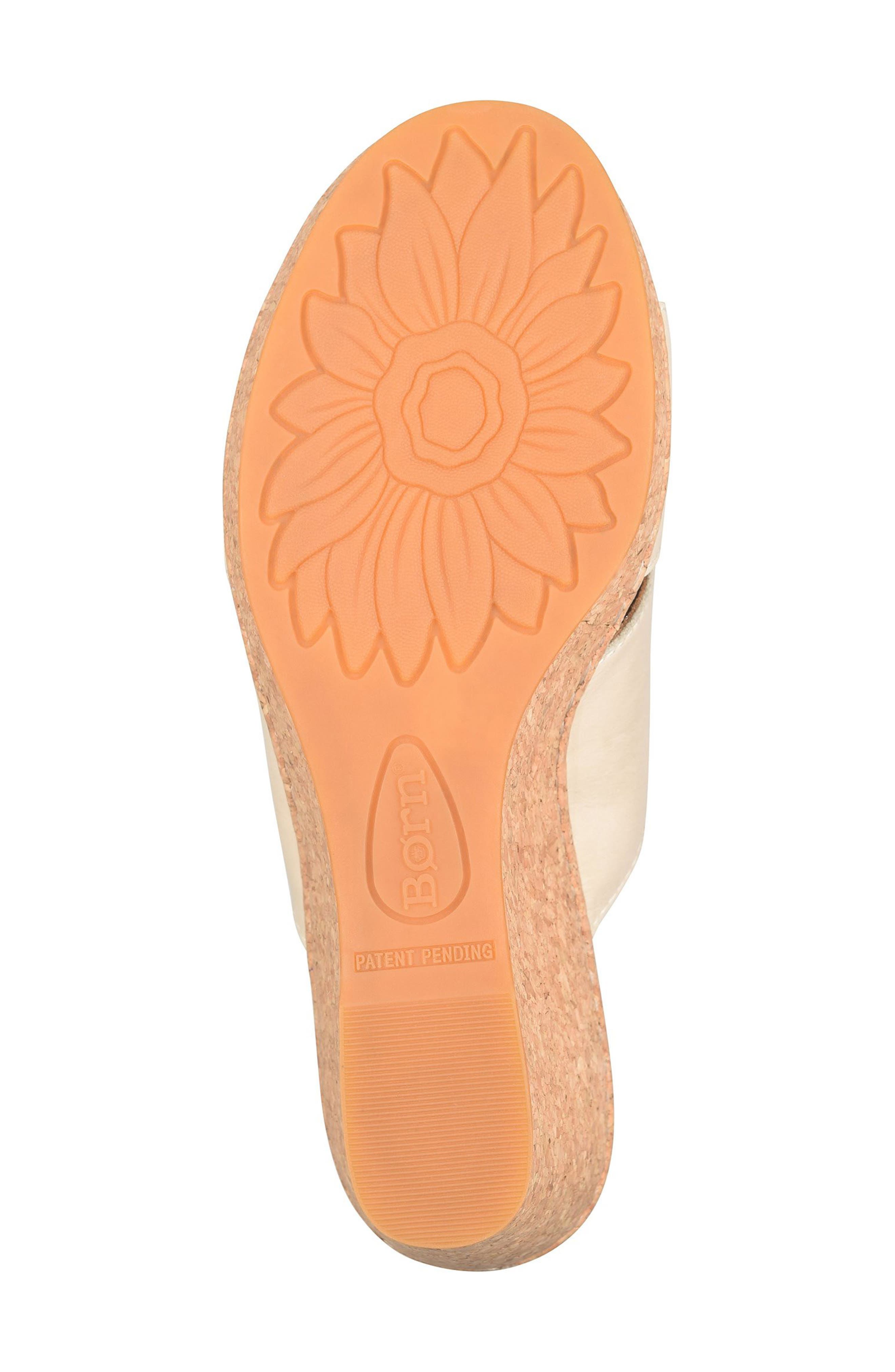 Børn Sorine Platform Wedge Sandal, Alternate, color, Cream Leather