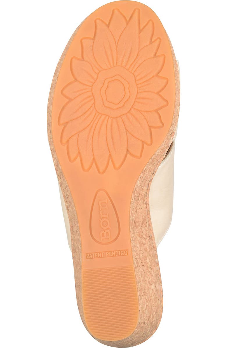 Børn Sorine Platform Wedge Sandal, Alternate, color, Cream Leather