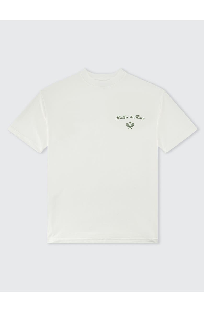 Walker & Hunt Saint-Tropez Tennis Club Oversized Tee, Alternate, color, Cream