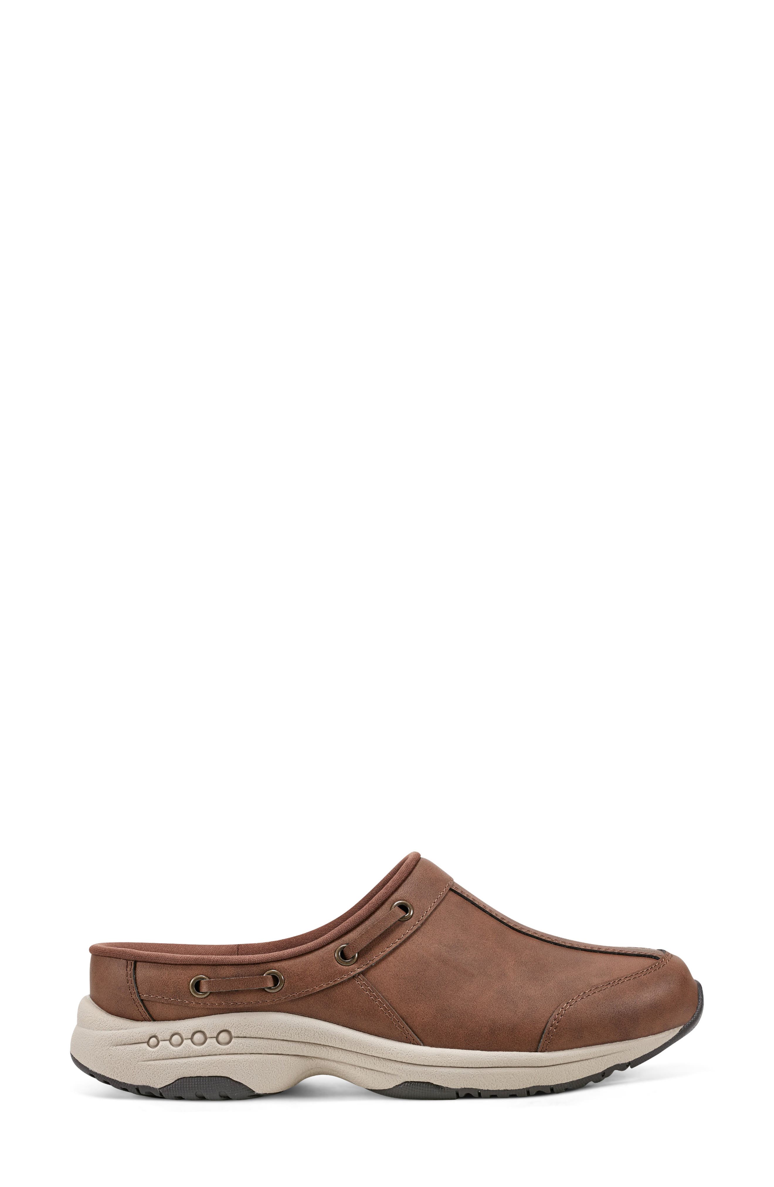 Easy Spirit Travelport Clog, Alternate, color, Medium Brown