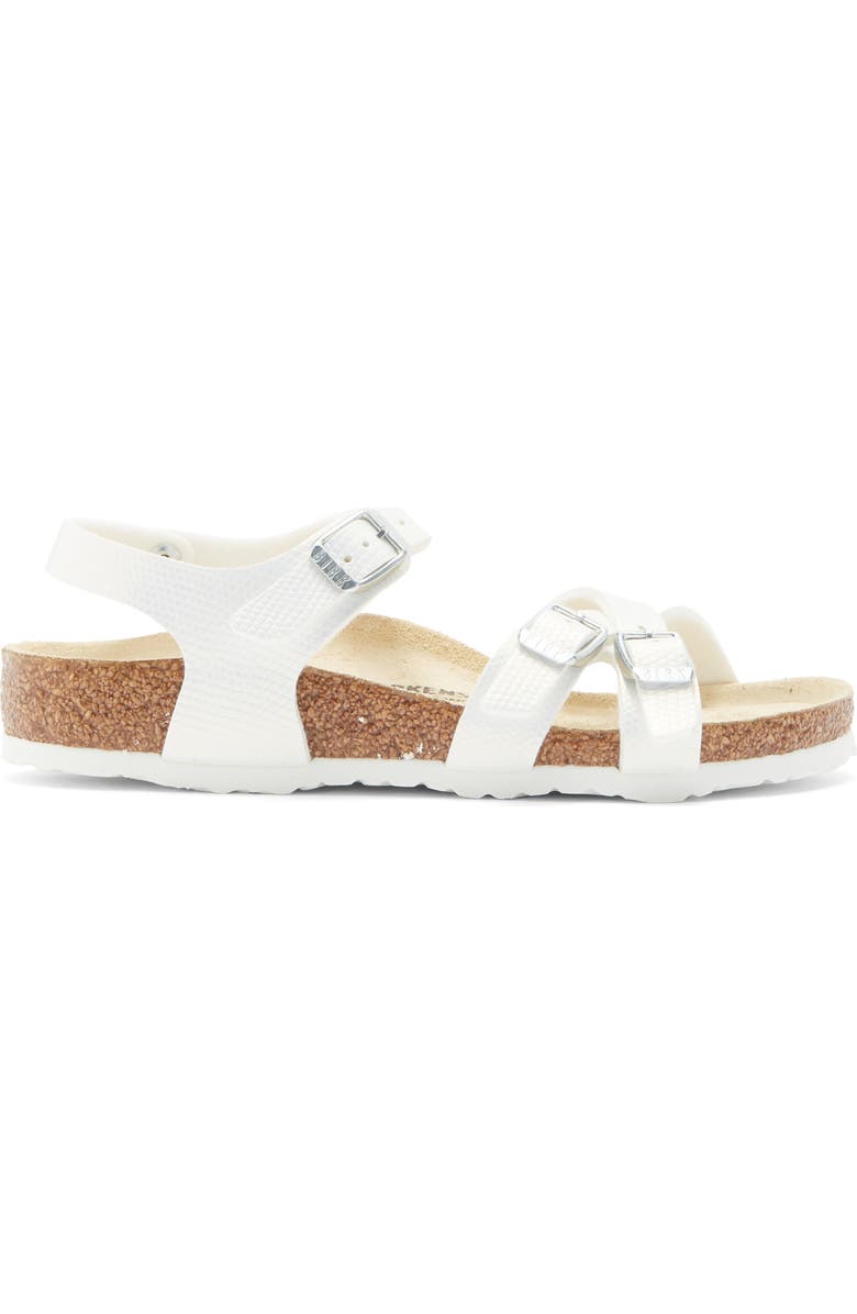 Birkenstock Kids' Kumba Sandal, Alternate, color, White Lizard