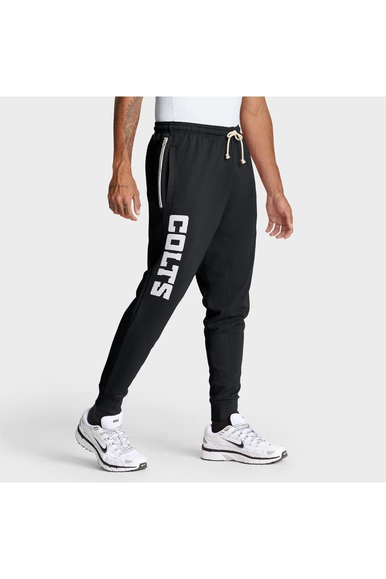 Men's Nike Black Indianapolis Colts Sideline Standard Issue Ground Game Dri-FIT Taper Pants, Alternate, color, Black