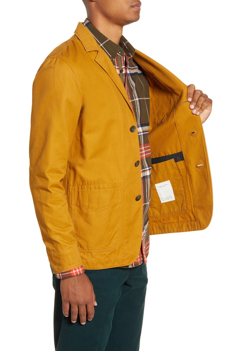 Daniel Notched Lapel Twill Jacket, Alternate, color, SAND