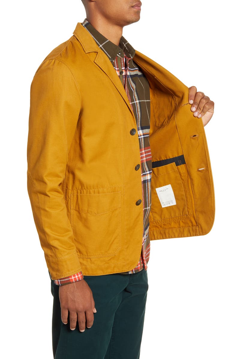 rag & bone Daniel Notched Lapel Twill Jacket, Alternate, color, 