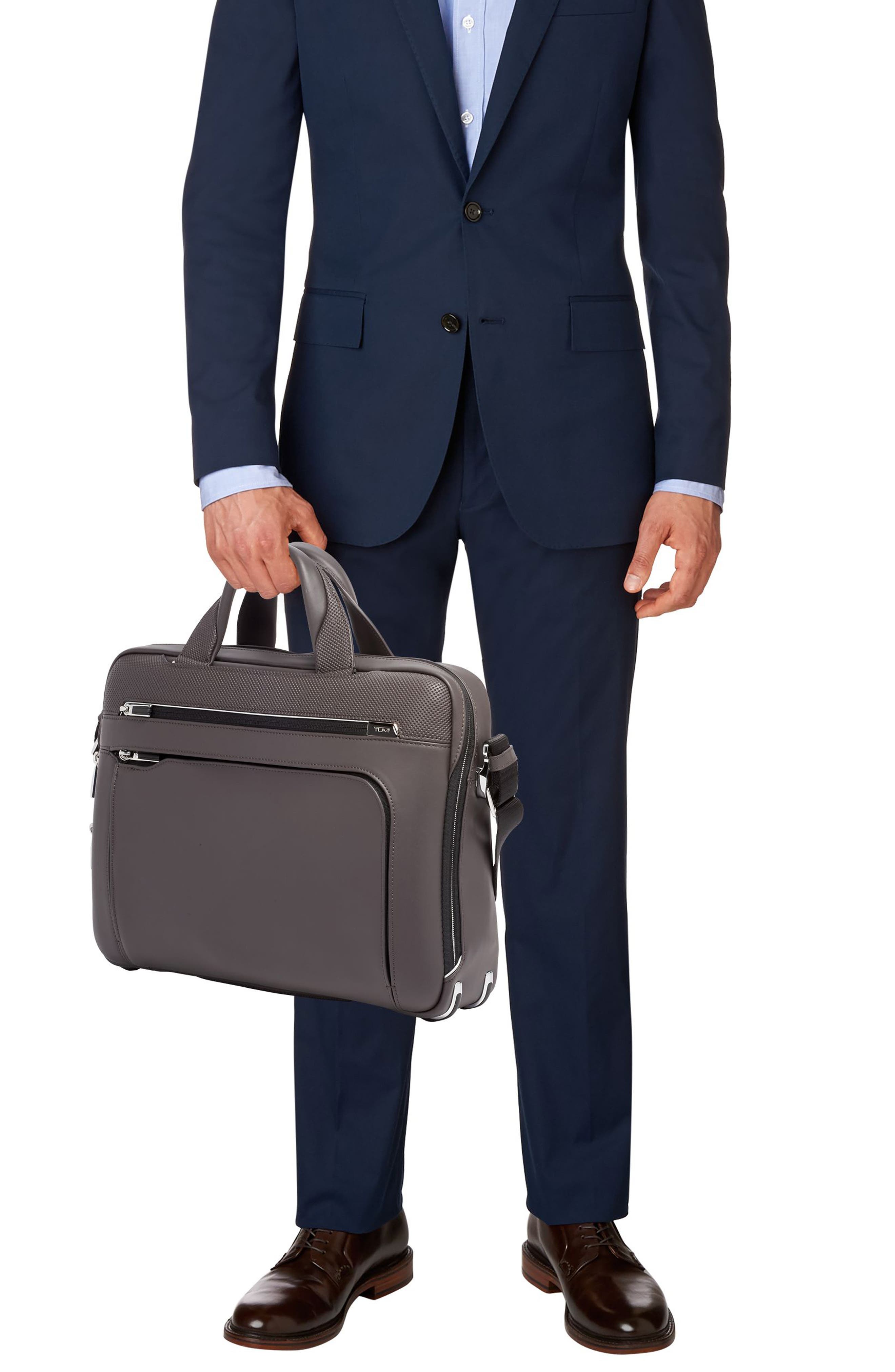 Tumi Arrivé - Sawyer Leather Briefcase, Alternate, color, 