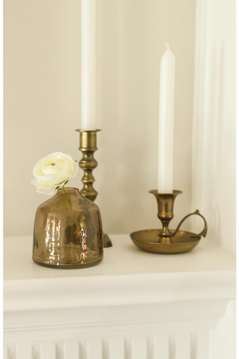 Hammered Glass Bud Vases - Set of 3, Alternate, color, Grey