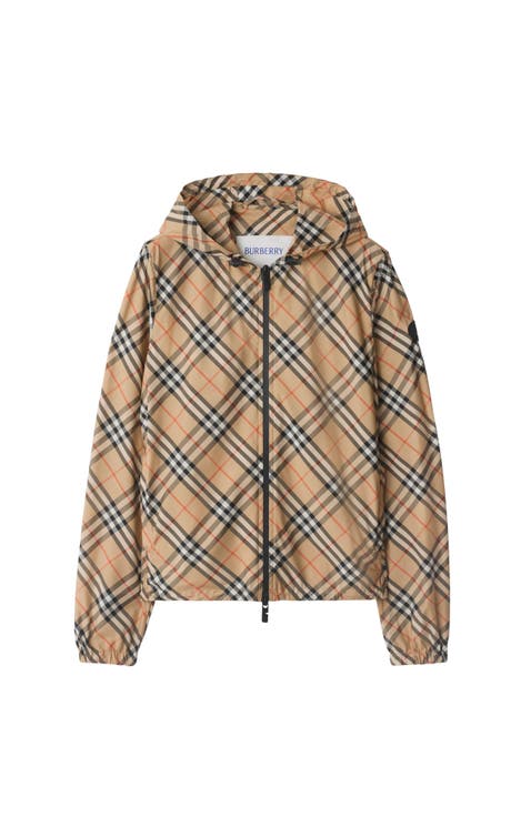Check Salcombe Hooded Jacket