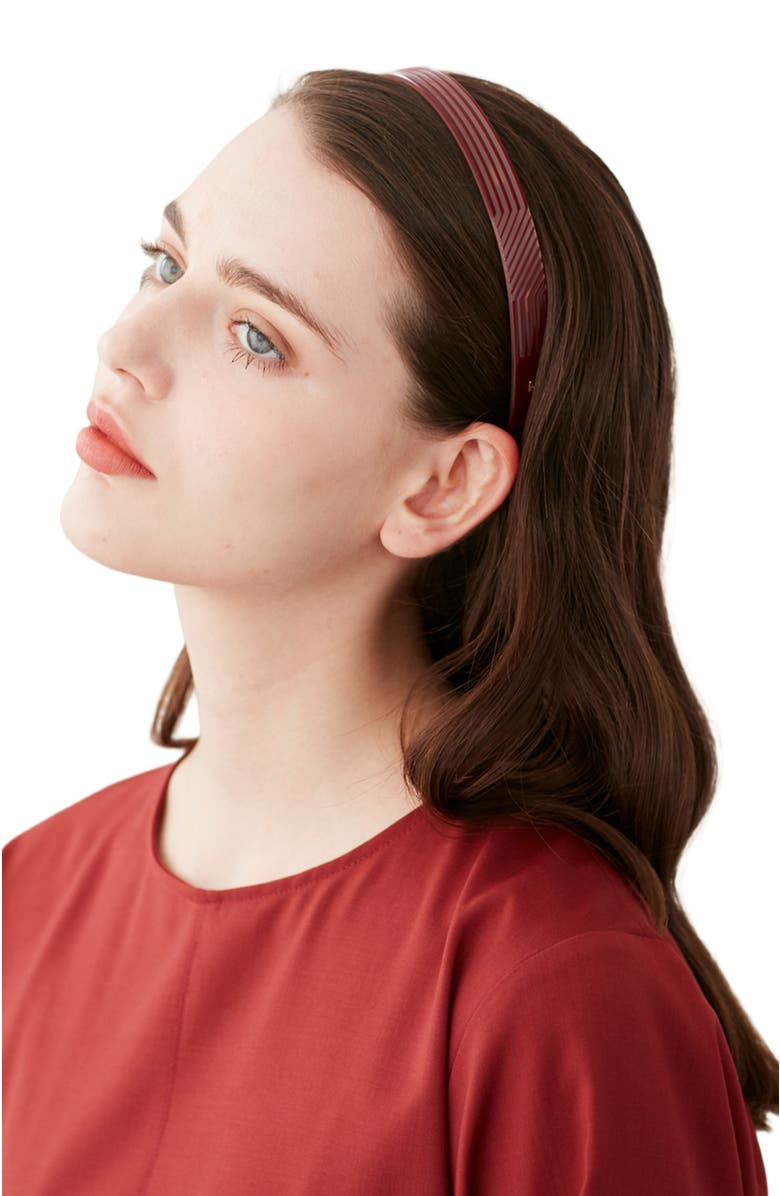 Alexandre de Paris St Honore Acetate Large Headband, Alternate, color, Beige