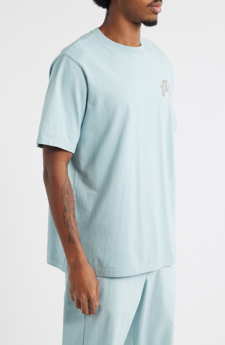 Malbon Golf Bermuda Hawk & Dove Graphic T-Shirt, Alternate, color, Light Blue