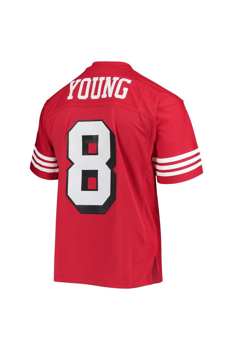 Men's Mitchell & Ness Steve Young Scarlet San Francisco 49ers Legacy Replica Jersey, Alternate, color, Scarlet