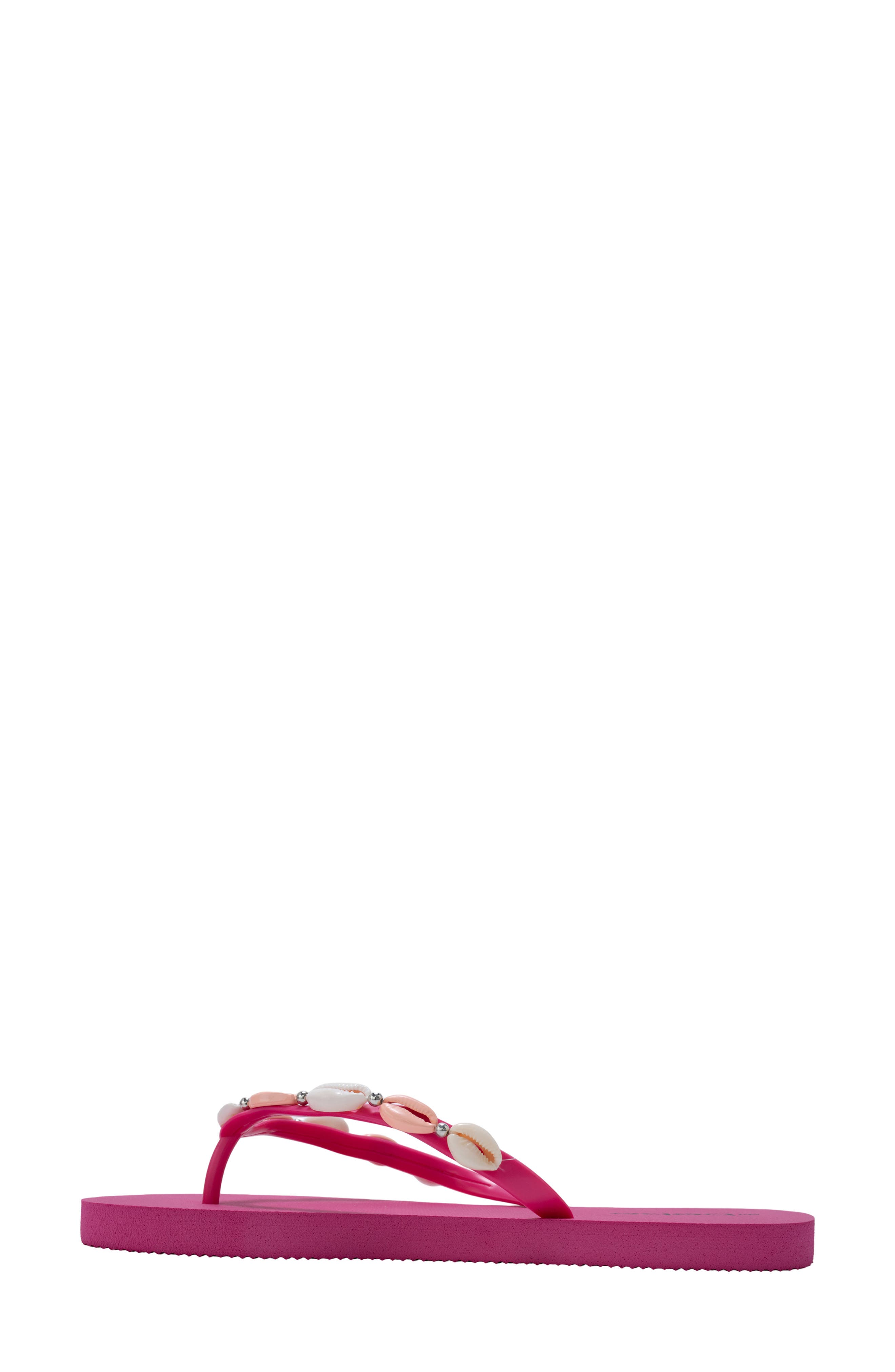 Seashell Flip Flop, Alternate, color, PINK