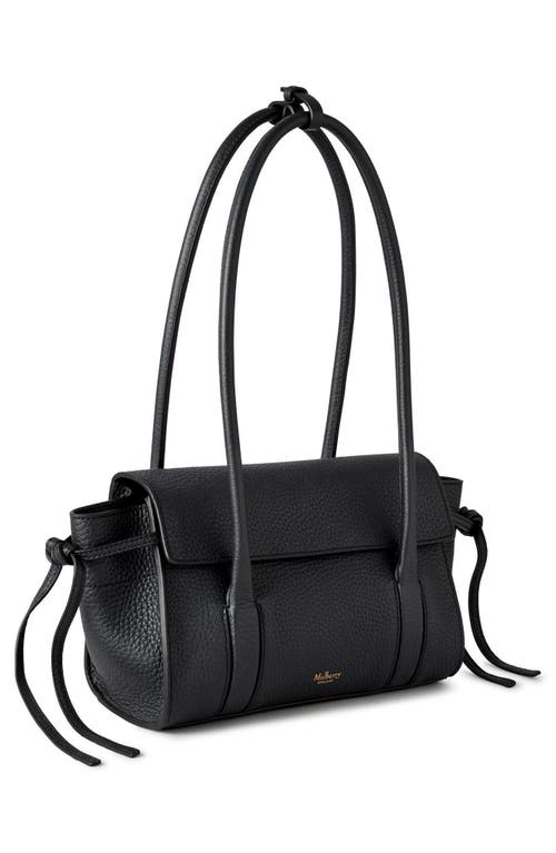 Mulberry 'small Bayswater' Black Shoulder Bag With Laminated Logo In Black