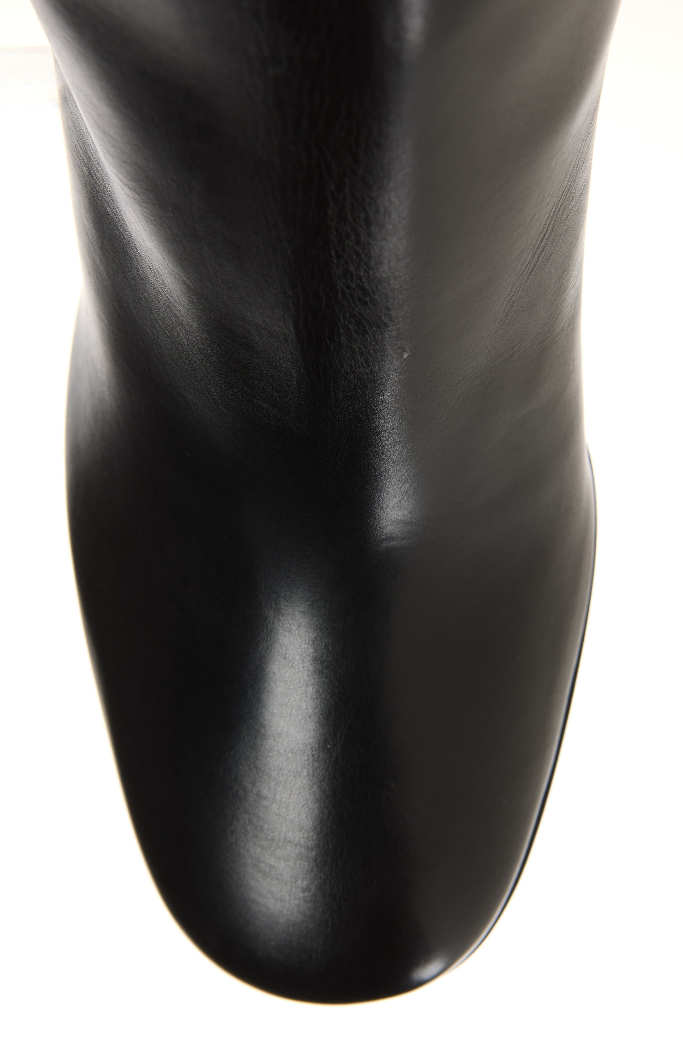 Leather Bootie, Alternate, color, NERO