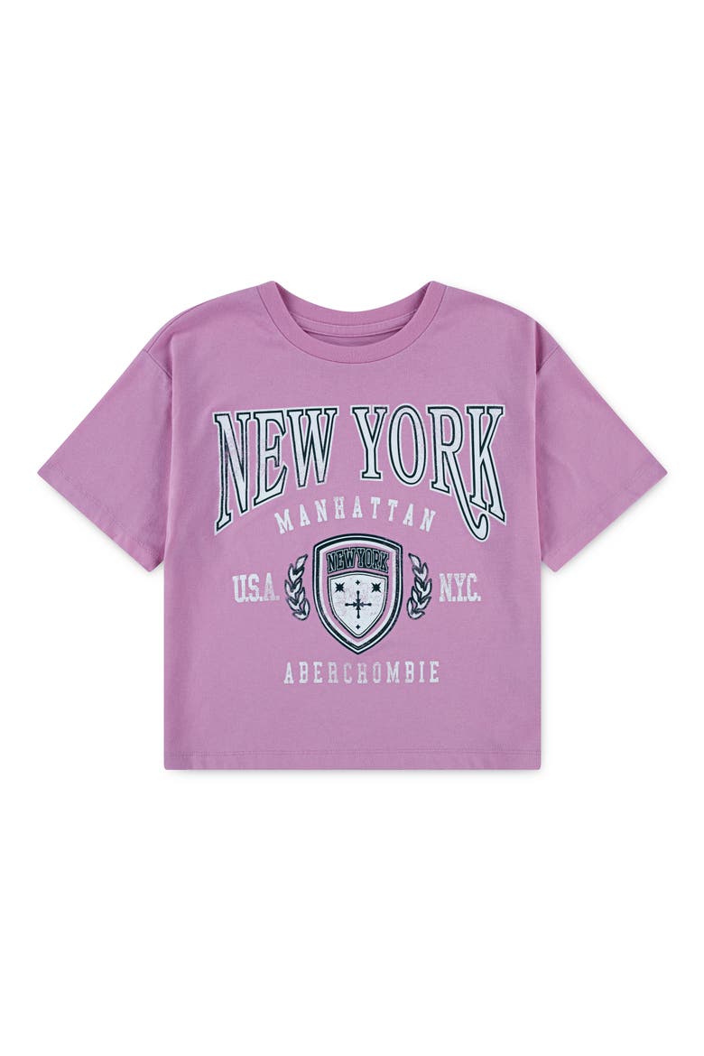 Kids' Logo Graphic T-Shirt, Main, color, ACIBEGONIA