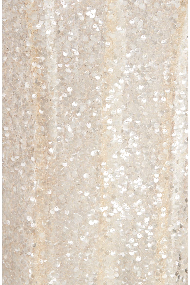 Sequin Racerback Column Gown, Alternate, color, GOLD
