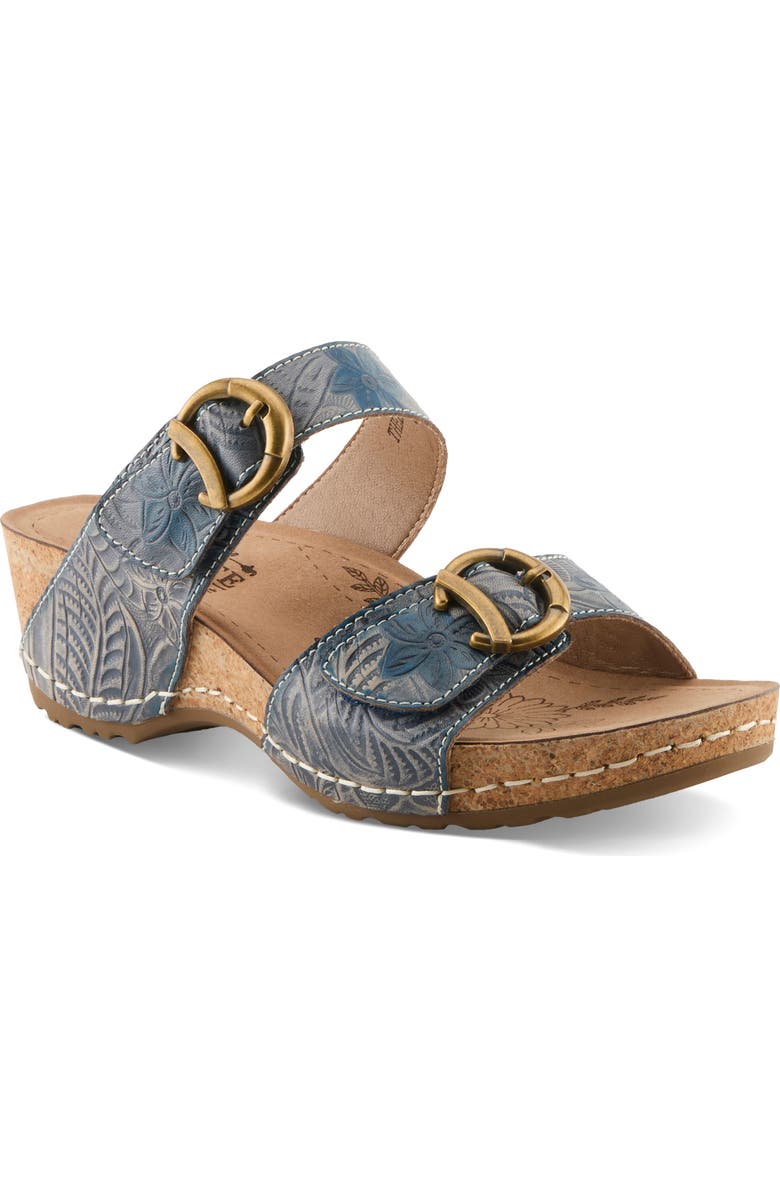 L'Artiste by Spring Step The Brassring Platform Wedge Sandal, Main, color,