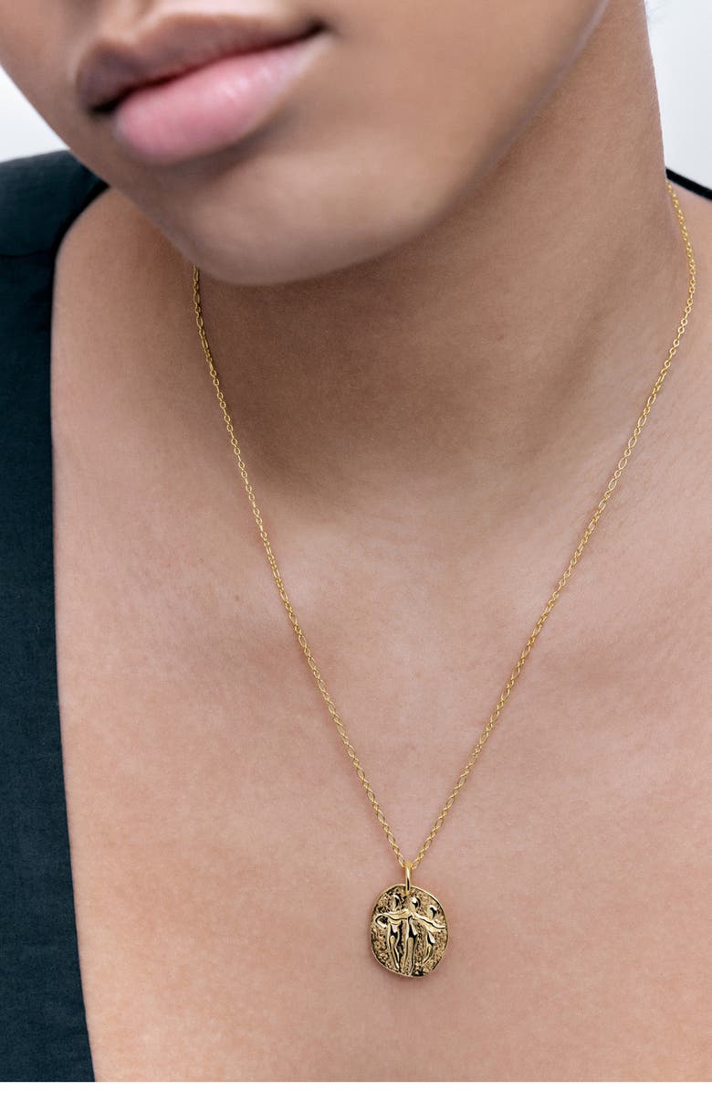 Monica Vinader Sisterhood Pendant Necklace, Alternate, color, 18Ct Gold Vermeil