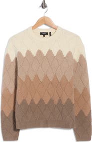 Theory Faux Weave Wool & Cashmere Sweater