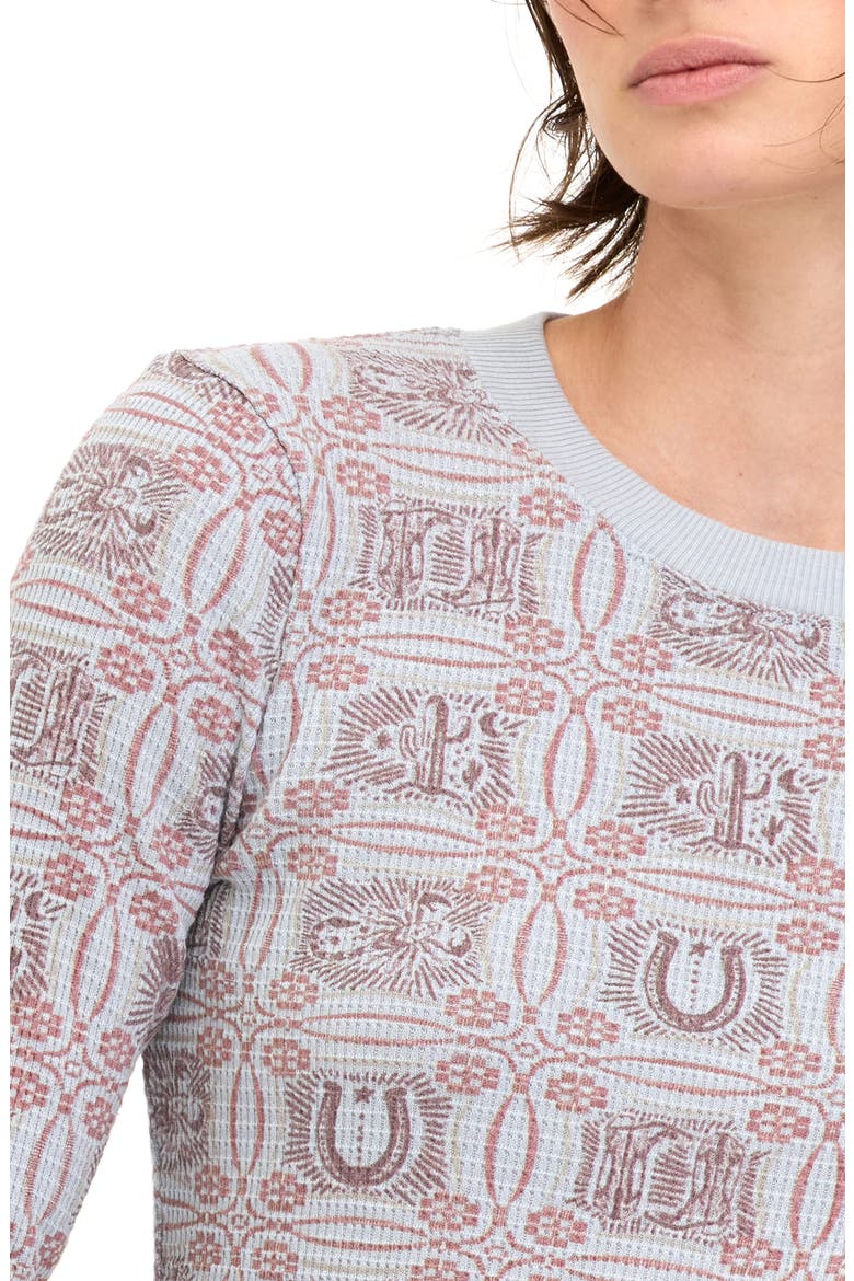 Western Graphic Long Sleeve Thermal T-Shirt, Alternate, color, SMOKEY BLUE