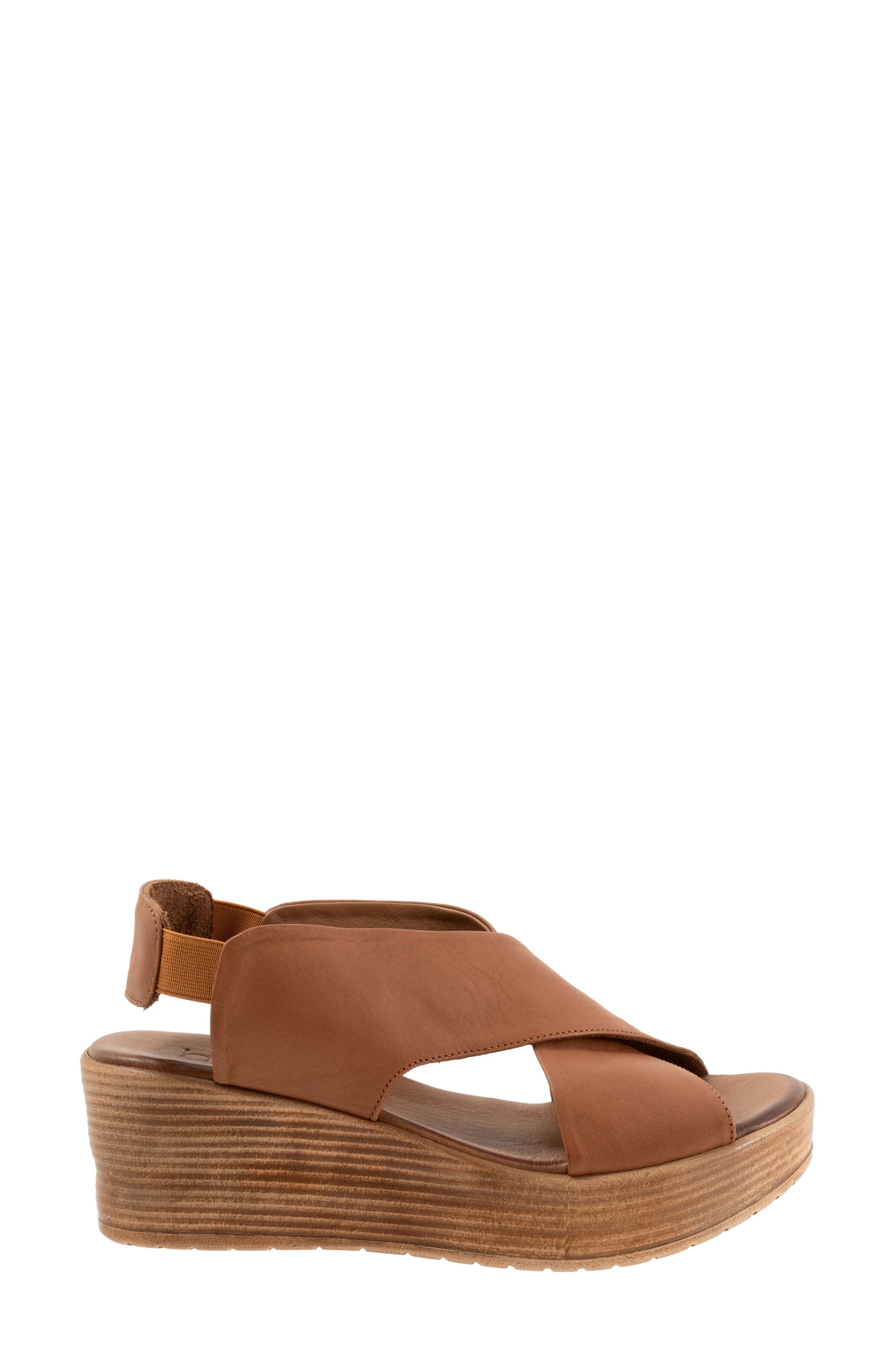 Bueno Naomi Platform Wedge Sandal, Alternate, color, Dark Tan