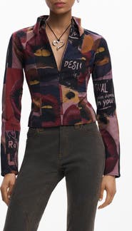 Desigual Mixed Print Long Sleeve Shirt