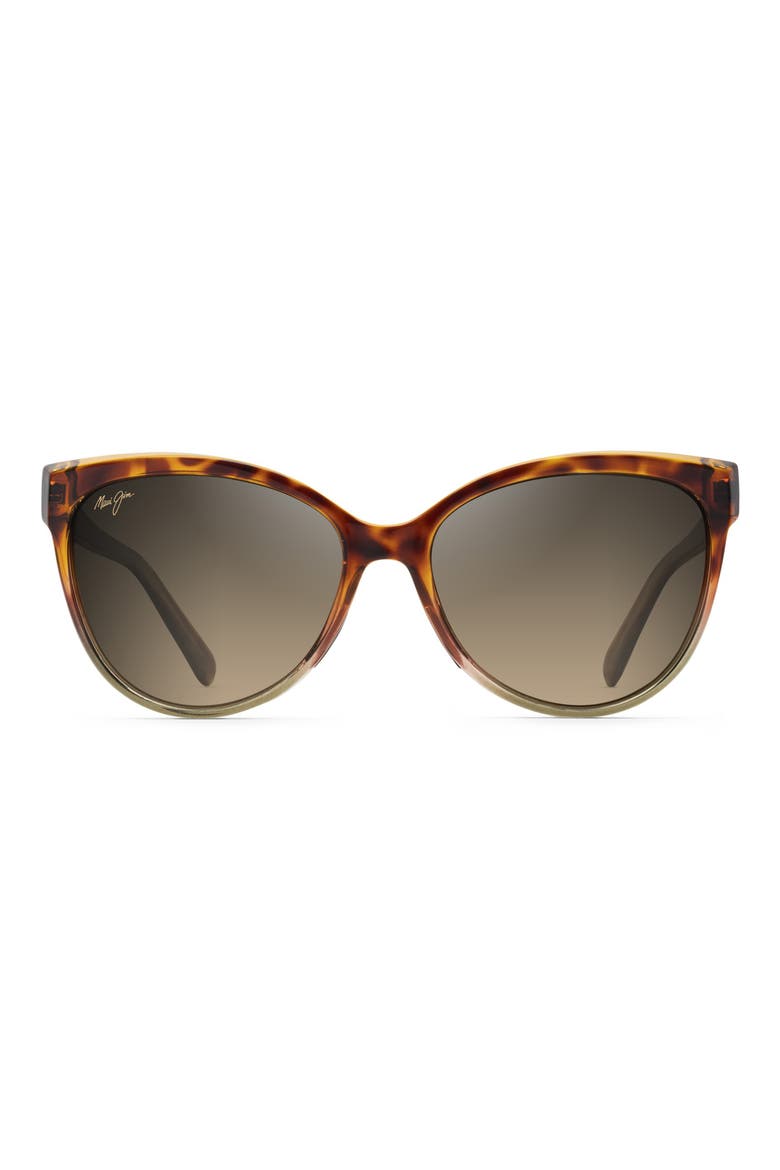 'Olu 'Olu 57mm Polarized Cat Eye Sunglasses, Main, color, TORTOISE WITH TAN/ HCL BRONZE