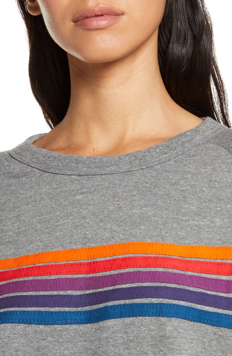 Aviator Nation 5-Stripe Sweatshirt, Alternate, color, 