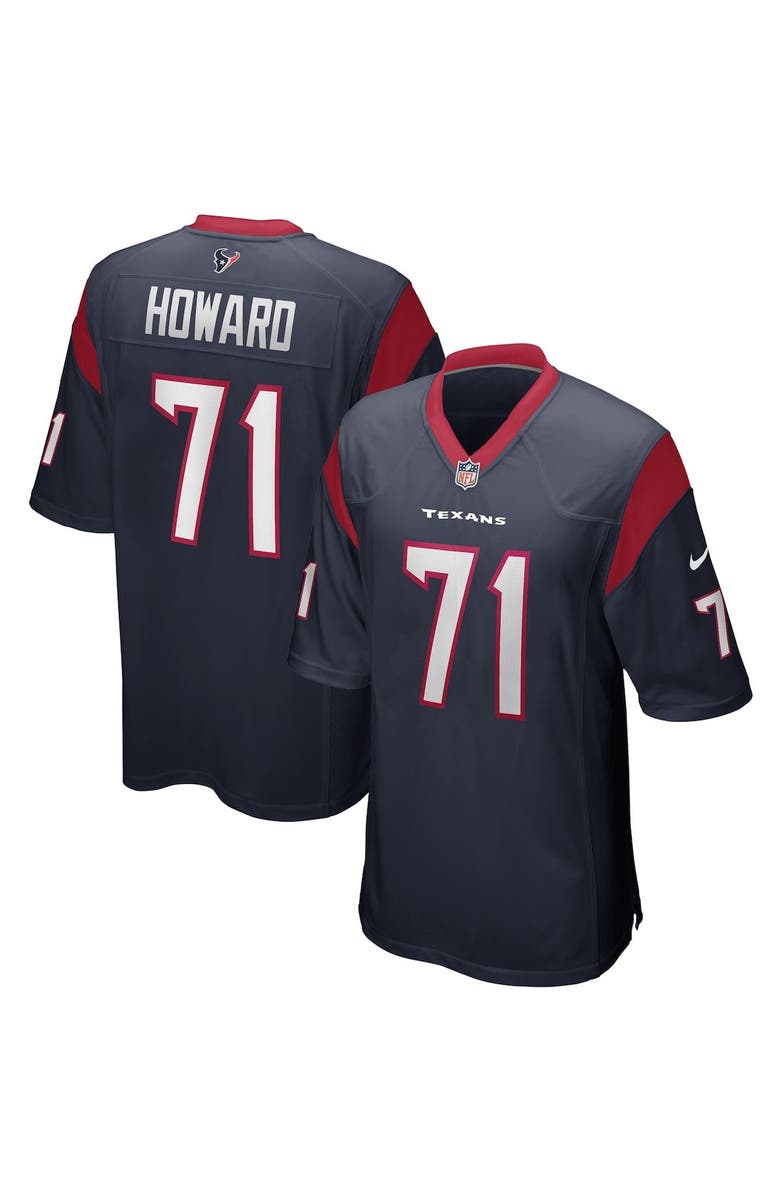 Nike Men's Houston Texans Tytus Howard Nike Navy Game Player Jersey, Alternate, color, Navy